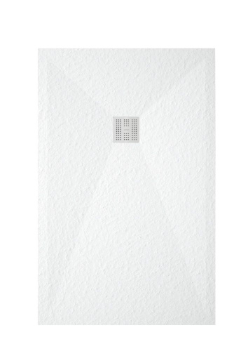 Душевой поддон Zenon Korvit 4000.000.000.000.18788 90х90 искусственный камень белый